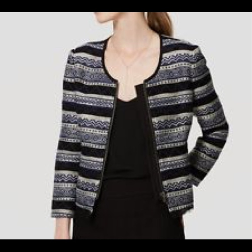 Ann Taylor Loft Aztec Blue Blazer